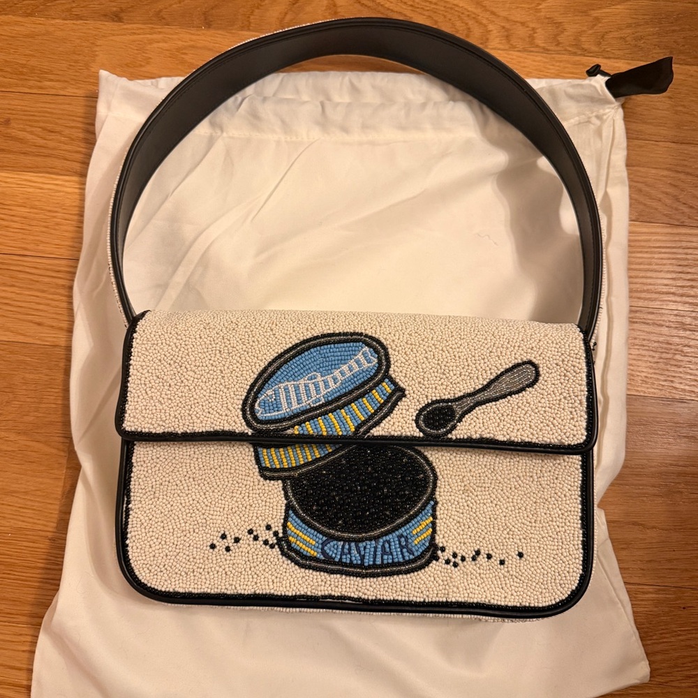 STAUD TOMMY BEADED BAG CAVIAR DREAMS